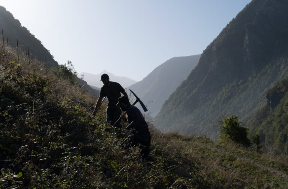 « Les Arpenteurs », 2023<br><span style="font-size:12px">Territoire de la vallée d’Aigueblanche, Savoie</span>